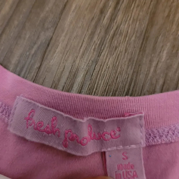 Fresh Produce Womens Tank Top Size S Pink Solid Rayon Sleeveless Round Neck - Picture 3 of 7